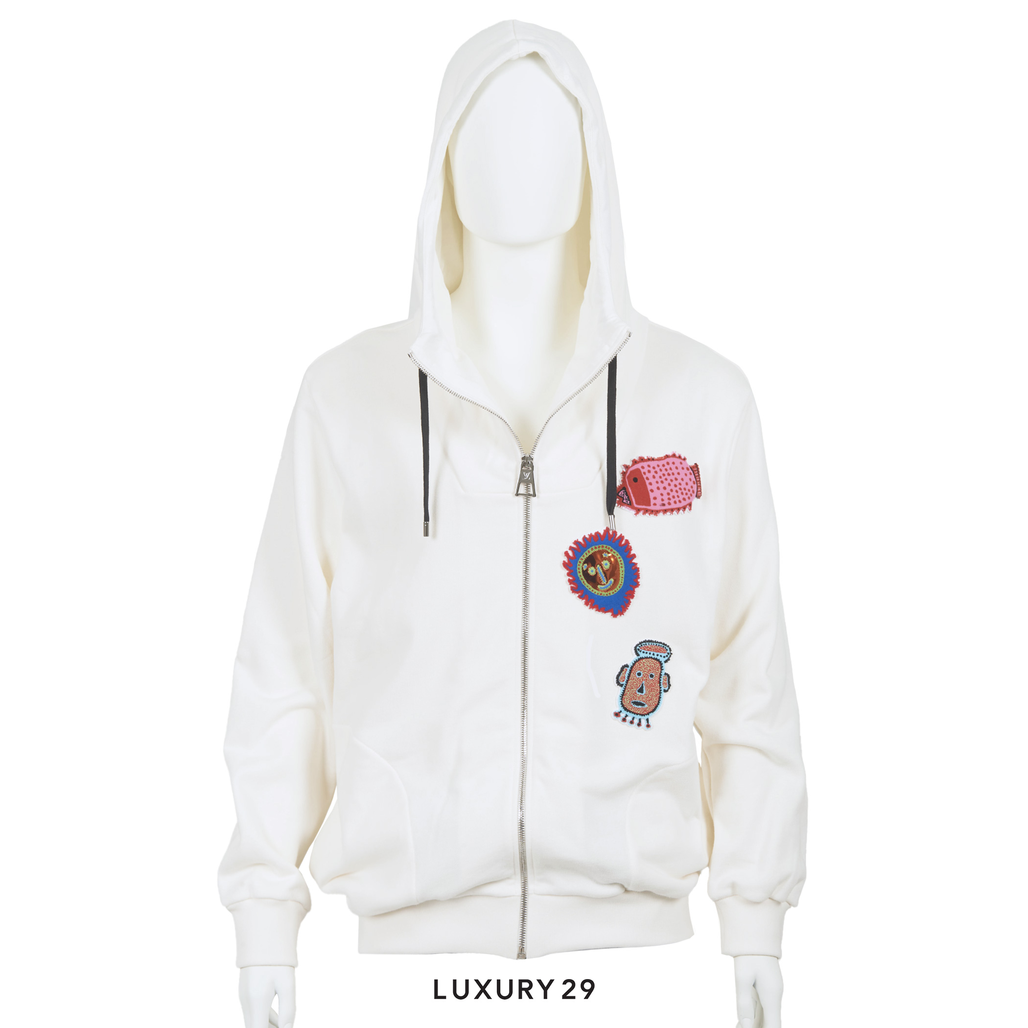 【Louis Vuitton】フーディ ジップ コットン ロゴ 1AFAYK Louis Vuitton】フーディ ジップ コットン ロゴ 1AFAYK トップス