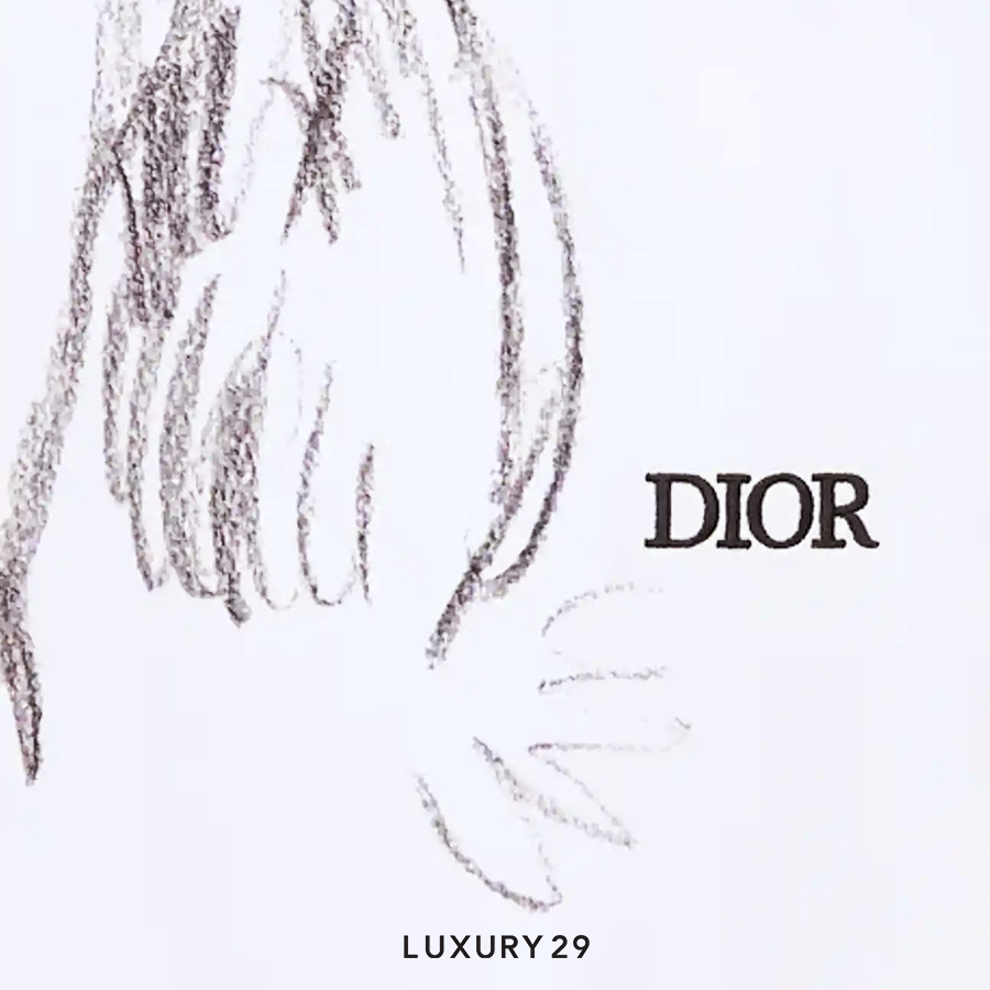 Dior and Duncan Grant and Charleston Oversized T-Shirt White Slub Cotton  Jersey