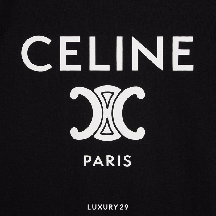 【CELINE】24SS★PARIS LOGO★ロゴで大人カジュアル CELINE（セリーヌ）24SS フロントロゴ Tシャツ CELINE PARIS T