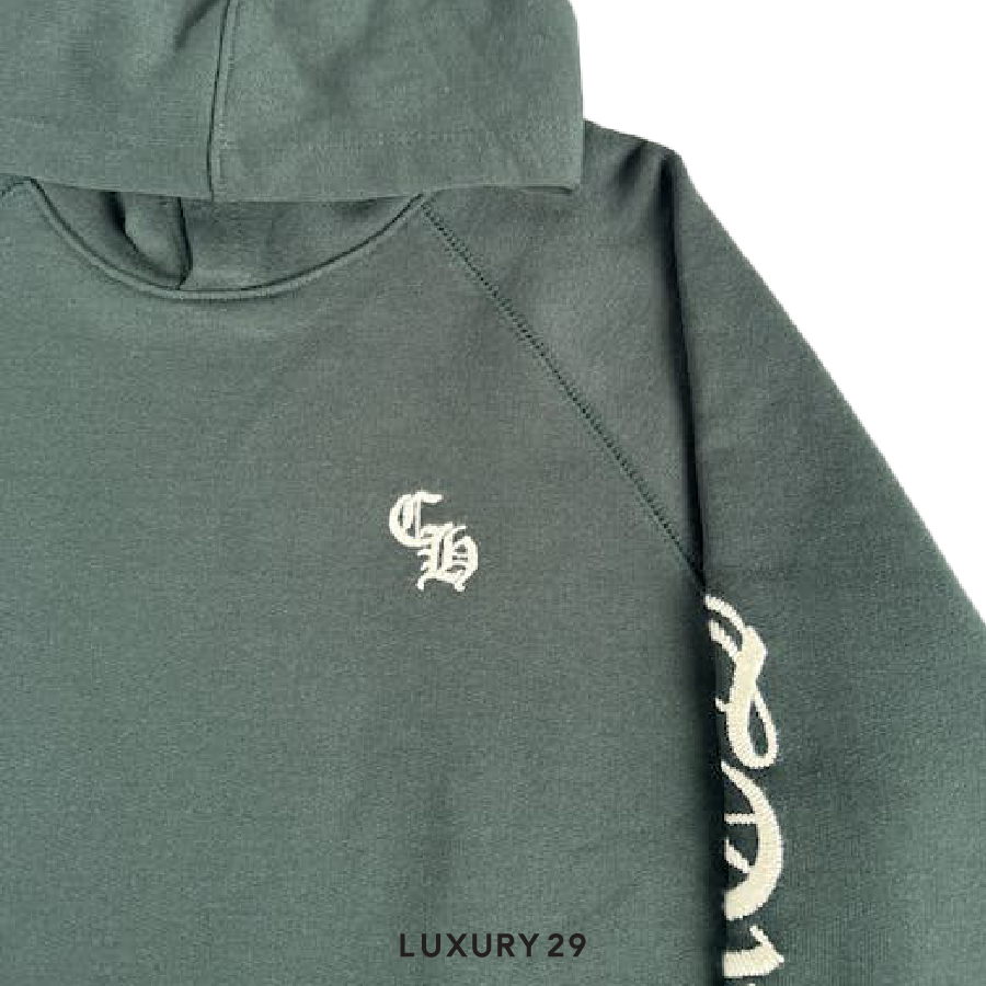 小物 vapeChrome Hearts Agenda 4Seme CH Cro Chrome Hearts Embroidered CH Hoodie Green/White