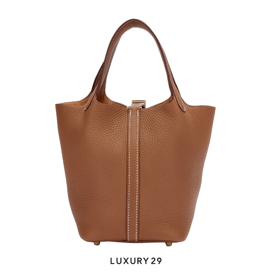 入手困難品【HERMES】ピコタンPicotin Lock 18 Bag Gold Biscuit パリ購入🤍《ピコタン》PICOTIN LOCK 18 ゴールド Gold レビュー
