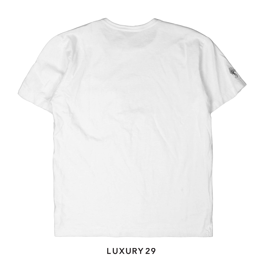 Chrome Hearts Eyechart Logo Pocket T-Shirt White