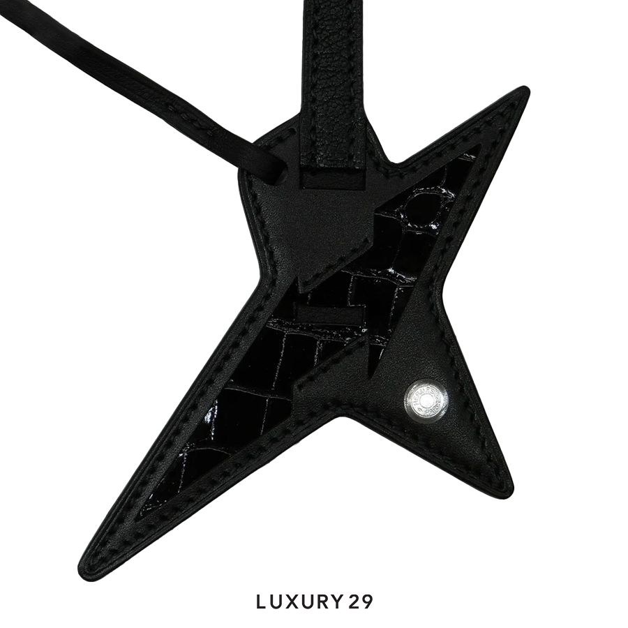 Hermes Rock charm Alligator leather Noir