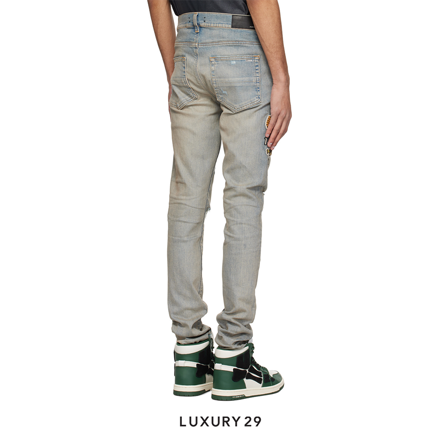 Amiri VARISTY EAGLE LOGO JEAN - Antique Indigo