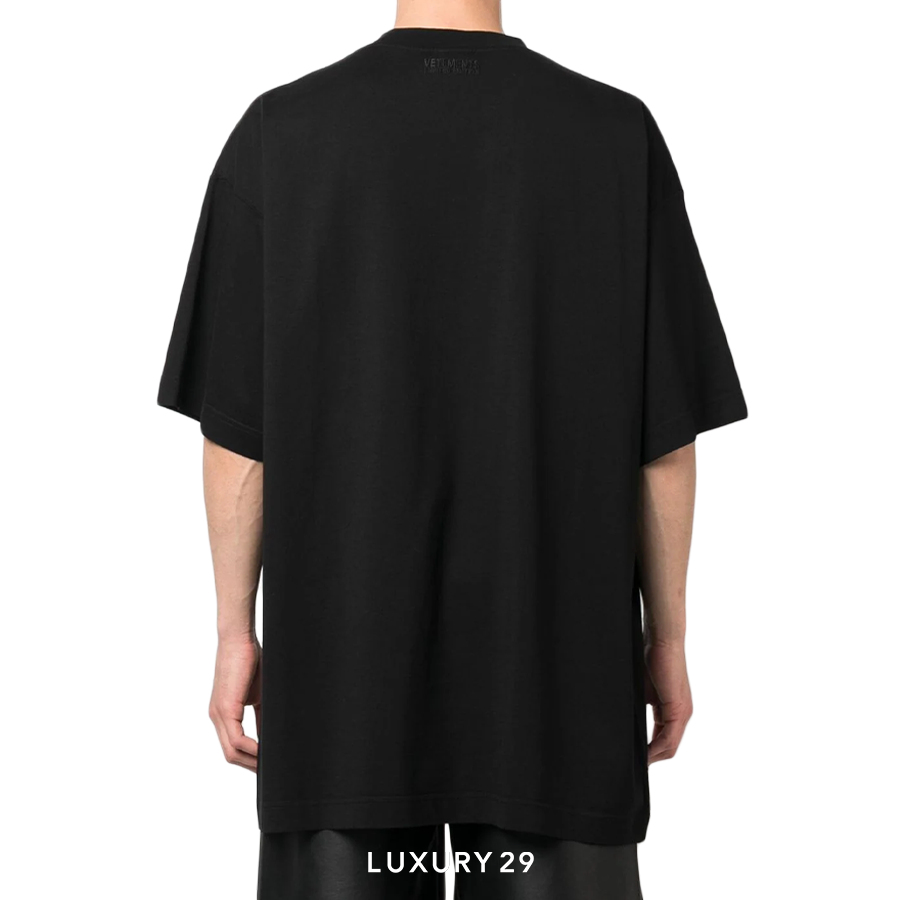 Vetements 反転ロゴ Tshirt Vetements INVERTED LOGO 反転ロゴTシャツ 青