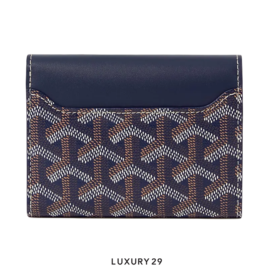 Goyard card holder navy hotsell