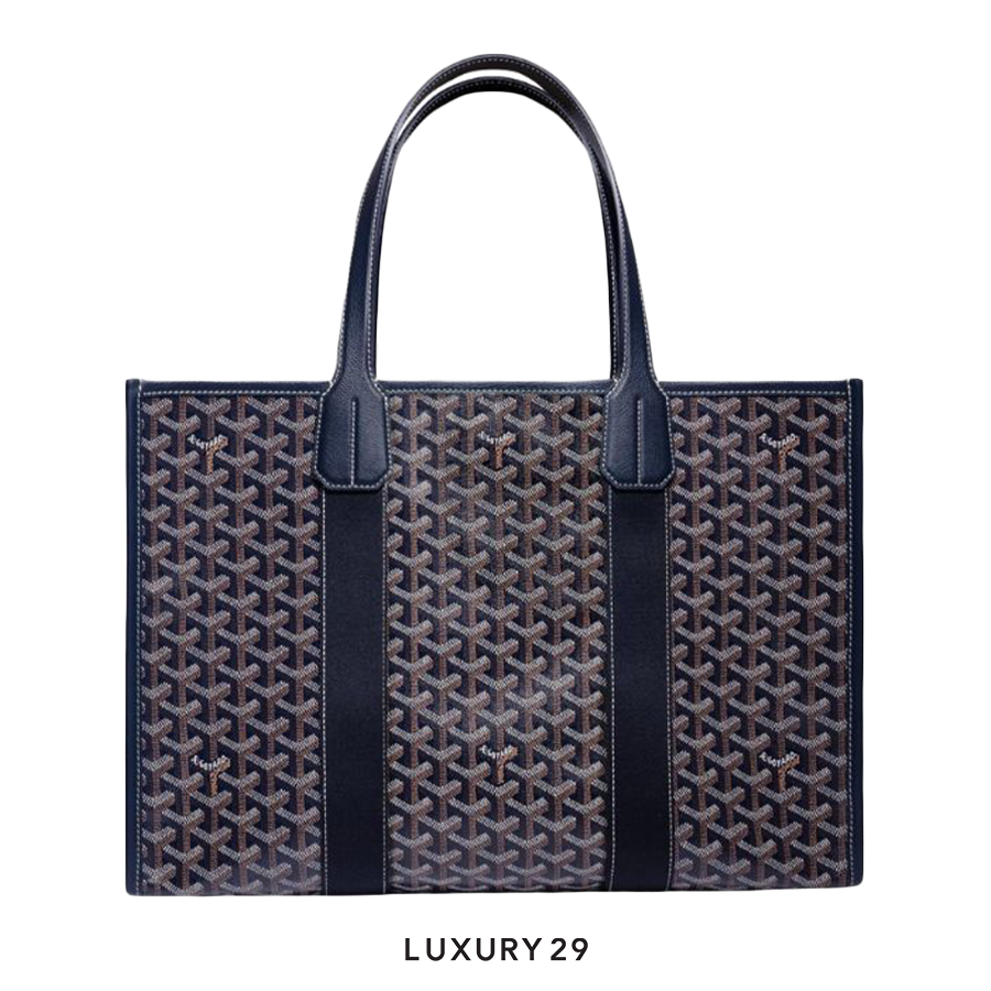 Goyard Villette Tote Bag MM Navy Blue Goyard Villette Tote Bag MM Navy Blue