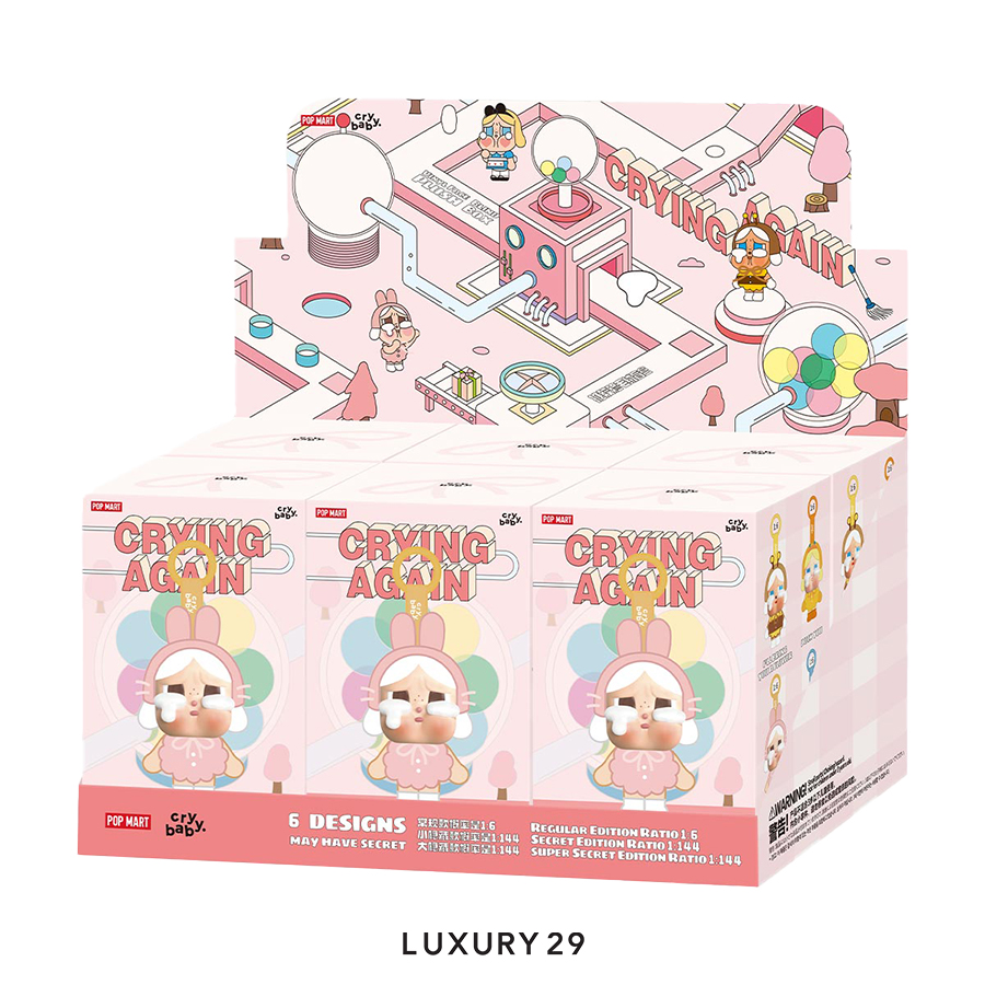 Popmart Crybaby ぬいぐるみ　大サイズ　3点　未開封 POPMART CRYBABY Crying Again Series Vinyl Face Plush Pendant